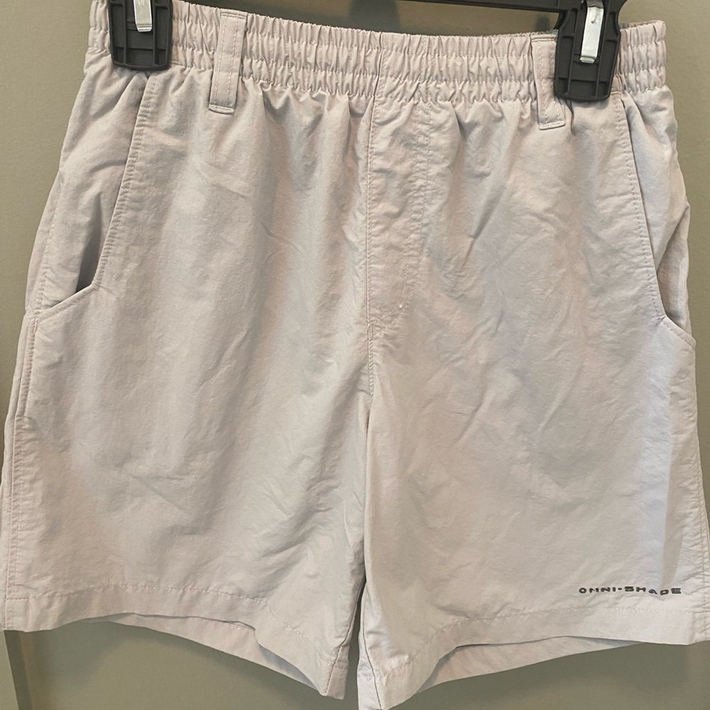 Columbia Gray Athletic Shorts Lightweight Elastic Waist